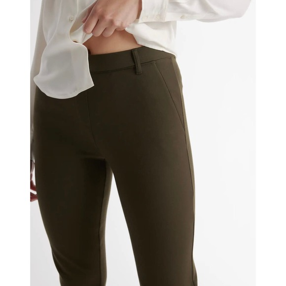 Quince Women's Wide Leg Pants - Olive - Picture 3 of 11